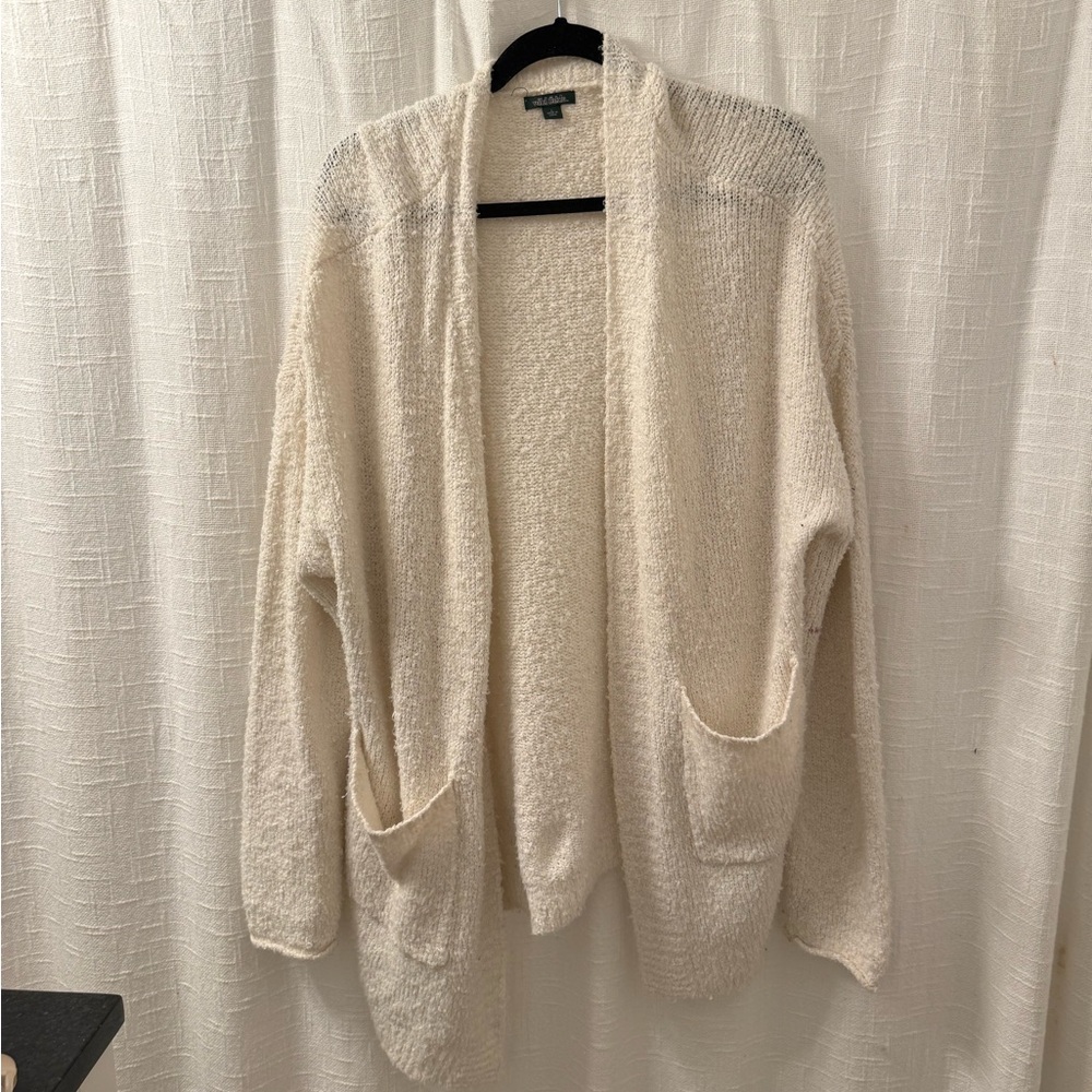 Wild Fable Cream Open-Front Cardigan